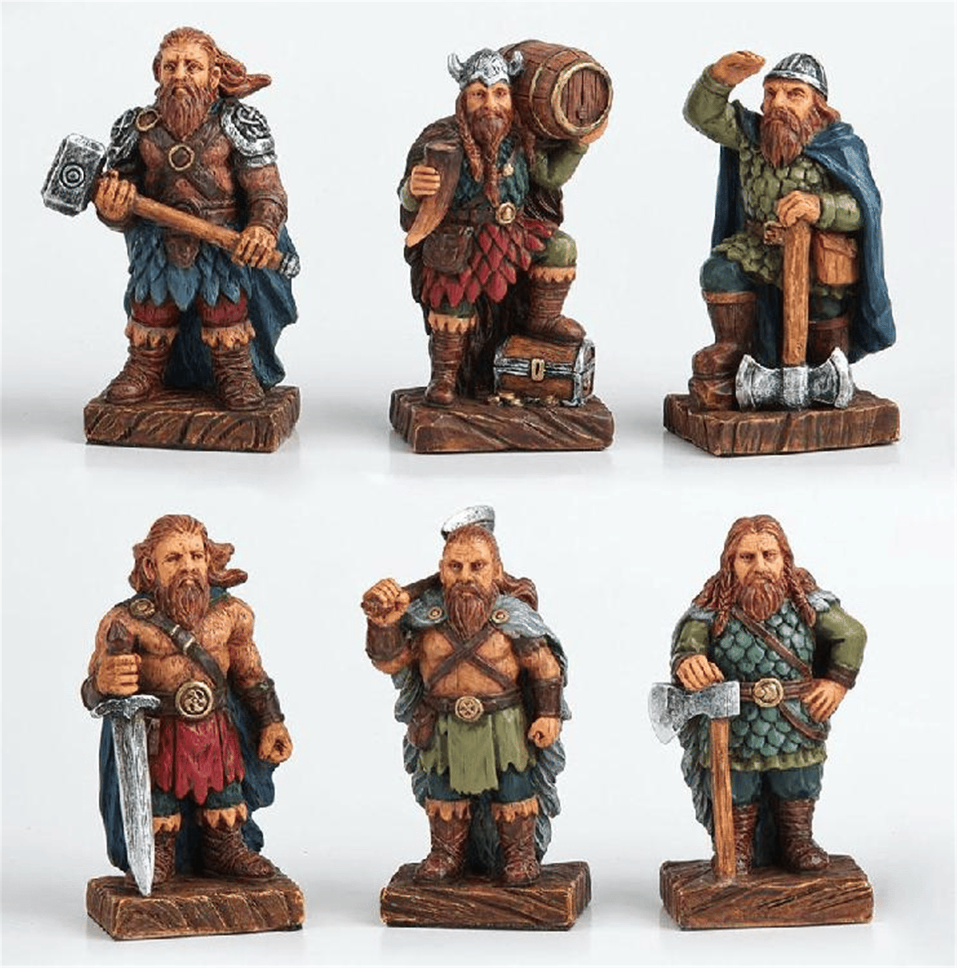 Veronese Design 6 Lı Viking Savaşçılar – Mitoloji ve Tarih Figürü