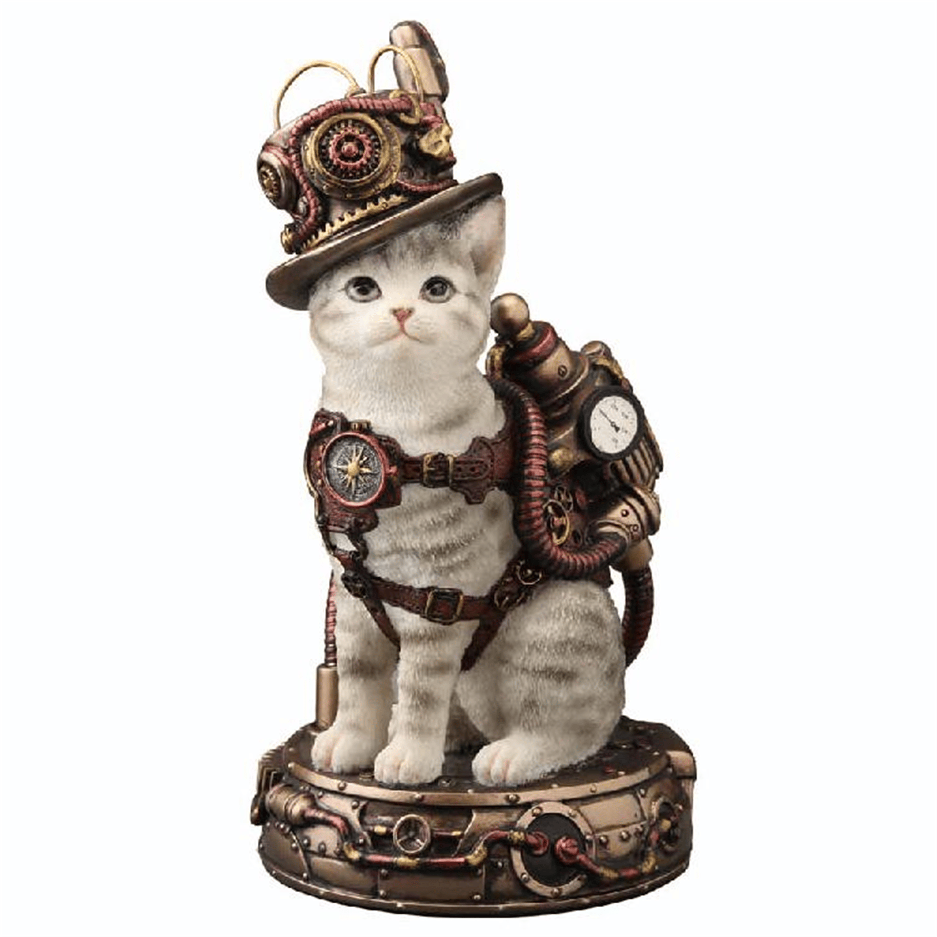 Veronese Design Steampunk Kedi – Hayvan Figürü
