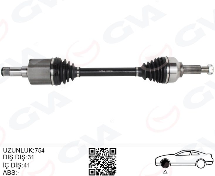 AKS KOMPLE SOL ÖN FORD CUSTOM 12> 2.2 TDCİ KISA ŞASE