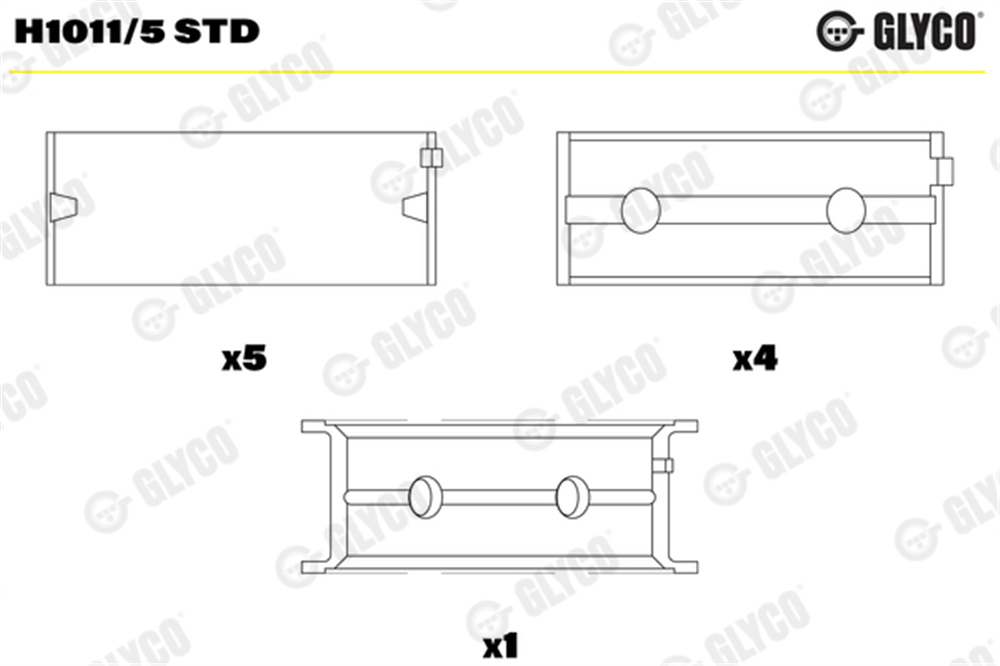 ANA YATAK STD FIAT LINEA, PUNTO, DOBLO 1.3 D MTJ 05 =>, OPEL CORSA C, CORSA D, ASTRA H Z13DT/Z13DTH 05 => 