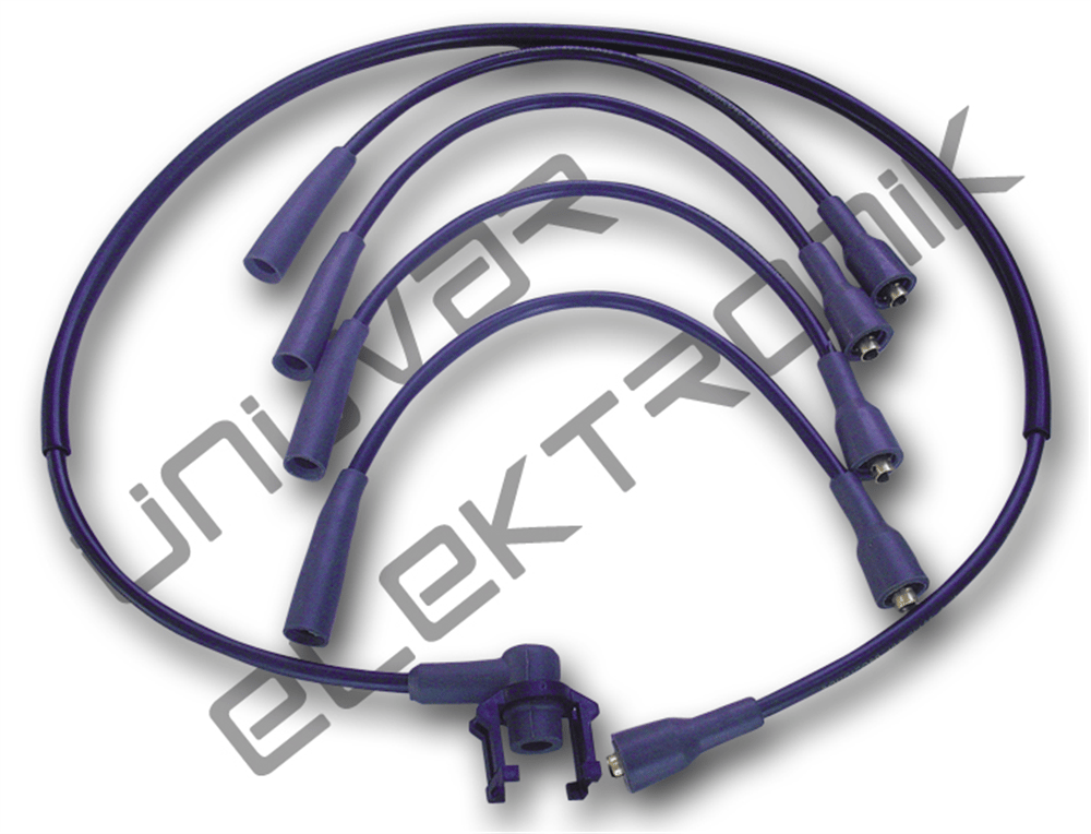 BUJİ+BOBİN KABLOSU SiYAH RENAULT R9, R11, R21 85-00 