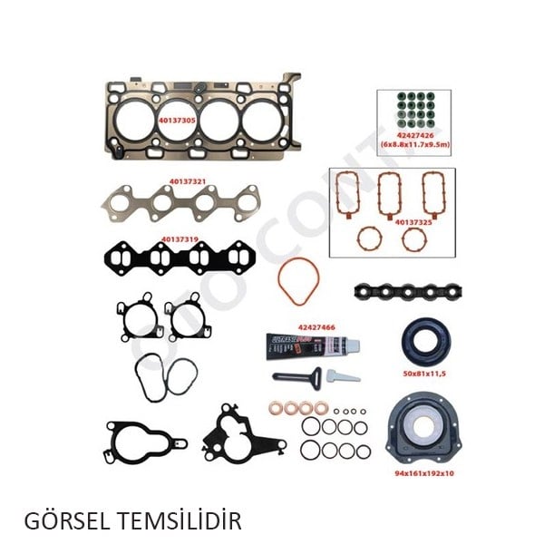 CONTA TAKIMI ÜST KEÇELİ SUBAP LASTİKLİ SKC'SİZ FORD TRANSIT 2.2 V347 EURO 5 