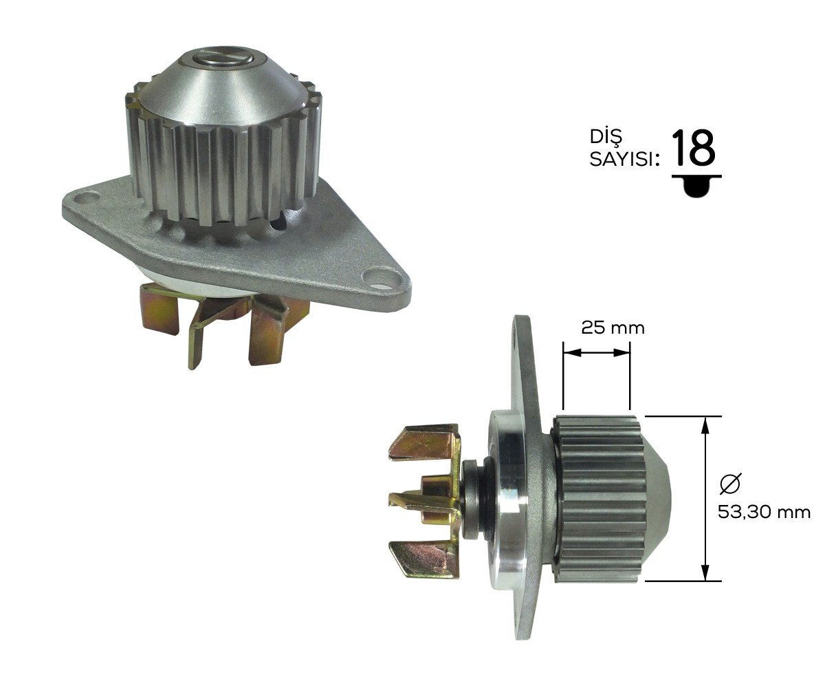 DEVİRDAİM 206-207-1007-PARTNER-BERLINGO-C2-C3-SAXO-XSARA 1.4 ( EKK KEÇE ) 