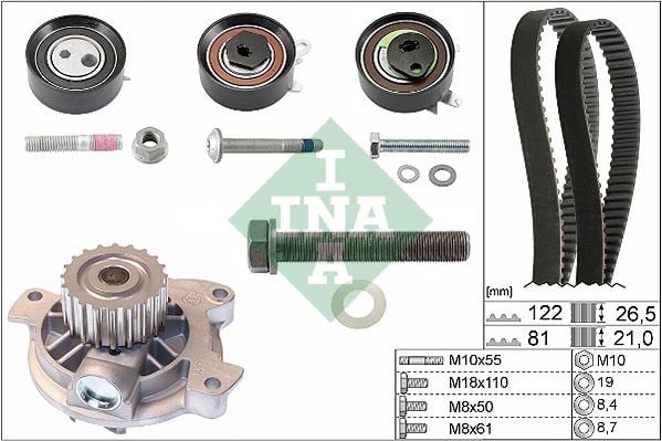 DEVİRDAİMLİ TRİGER SETİ 122x26.5 -077x21 T4 2.5TDI-LT35 2.5TDI ACV-ANJ-AVR