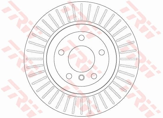 FREN DİSKİ ARKA HAVA KANALLI, BOYALI, 5 BİJON, 320 MM BMW 5 525 Xİ 05-09, 525 İ XDRİVE 08-10, 525 XD 06-07, 525 D XDRİVE 07-09, 530 XD05-07, 530 D XDRİVE 07-09 