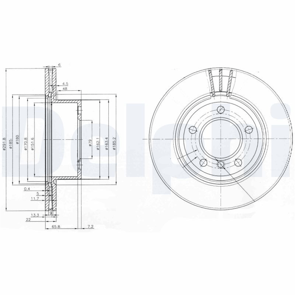 FREN DİSKİ (ÇİFTLİ PAKET) - BOYALI, DELİKLİ ÖN BMW 116, 118, 120, 316, 318, 320 09/2004 > 10/2015 