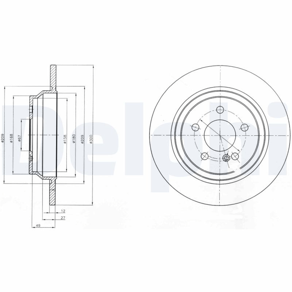 FREN DİSKİ (ÇİFTLİ PAKET) - BOYALI, DELİKSİZ ARKA MERCEDES S320, S350 01/2006 > 