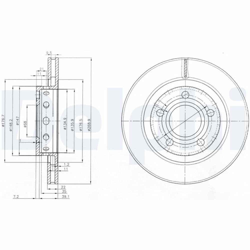 FREN DİSKİ (ÇİFTLİ PAKET) DELİKLİ ARKA AUDI A8 1998 > 10/2003 