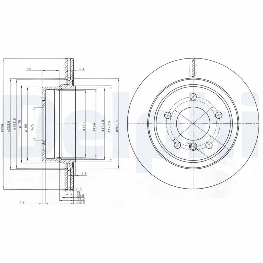 FREN DİSKİ (ÇİFTLİ PAKET) DELİKLİ ARKA BMW Z4 02/2003 > 07/2013 
