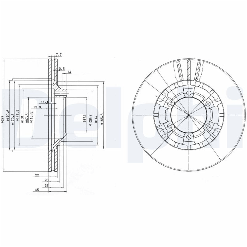 FREN DİSKİ (ÇİFTLİ PAKET) DELİKLİ ÖN MITSUBISHI L200, MONTERO, PAJERO, SHOGUN 04/1986 > 05/1997 