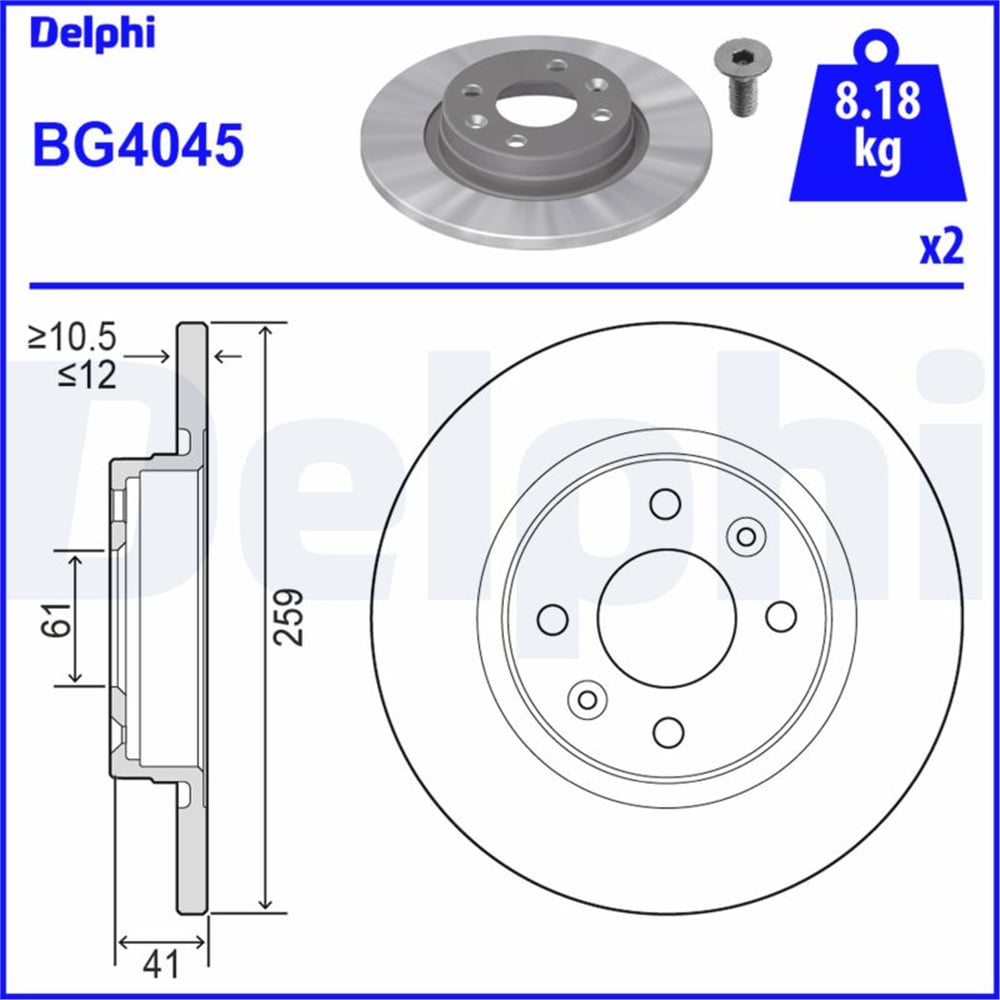 FREN DİSKİ (ÇİFTLİ PAKET) DELİKSİZ ÖN DACIA // RENAULT // SMART; LOGAN, SANDERO // LOGAN, SANDERO, TWINGO // FORFOUR, FORTWO 09/2000 > 