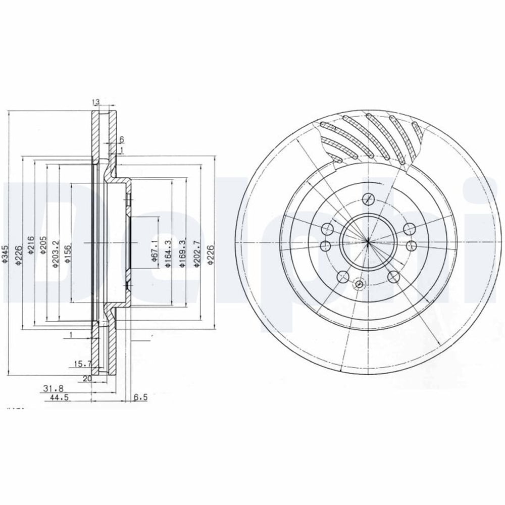 FREN DİSKİ (TEKLİ PAKET) DELİKLİ ÖN MERCEDES ML270, ML320, ML350, ML400, ML430, ML500, ML55 01/1998 > 06/2005 