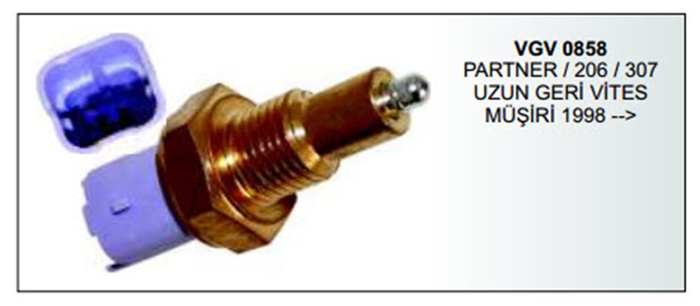 GERİ VİTES MÜŞÜRÜ VGV0858 PARTNER206307 UZUN 1998--> 