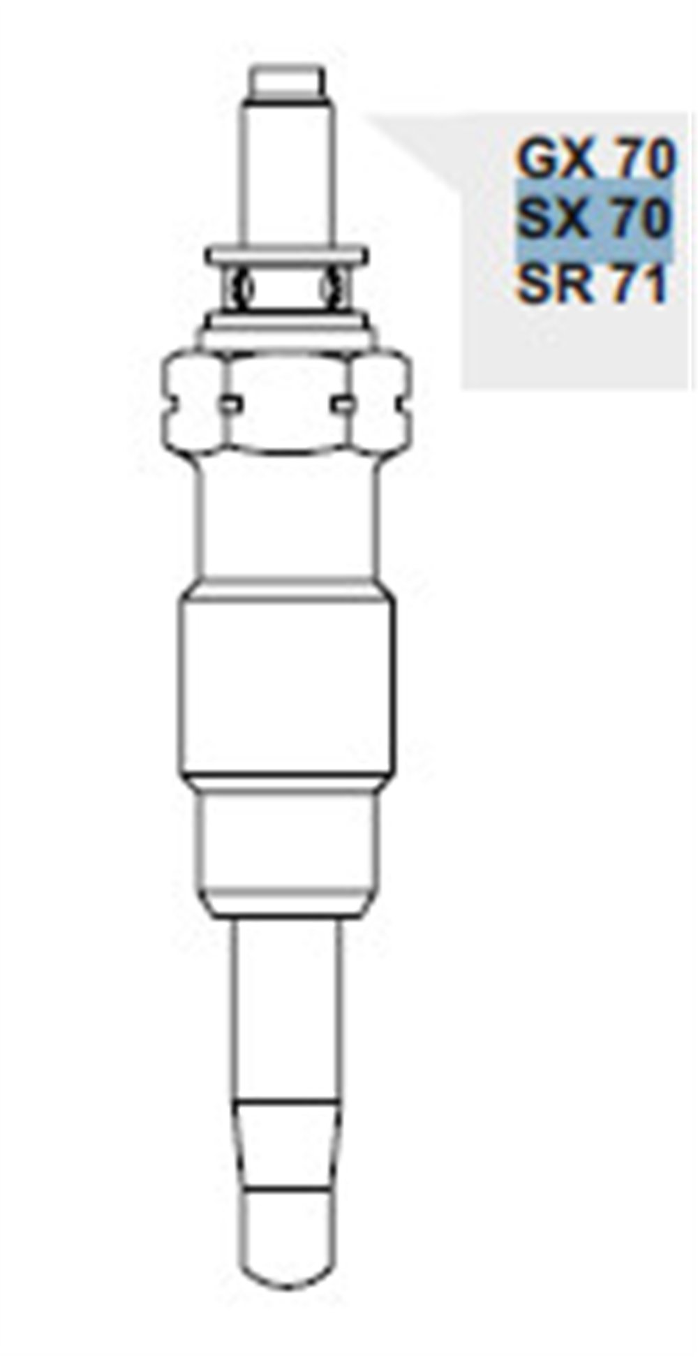KIZDIRMA BUJİSİ SX70 MERCEDES 200-250-300 86-93 