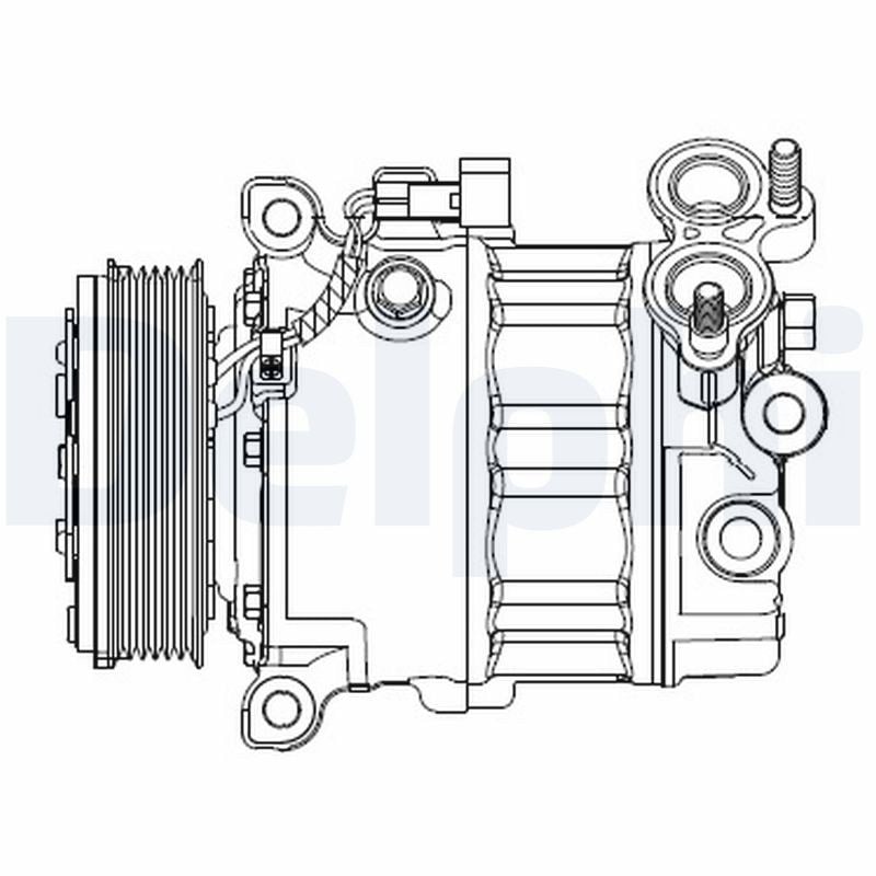 KLİMA KOMPRESÖRÜ FORD FOCUS III 1.6 TDCİ 10 =>, GALAXY 1.6 TDCİ 11-15, GRAND C-MAX 1.6 TDCİ 10 =>, S MAX 1.6 TDCİ 11-14, VOLVO S60 II D2 11-15, V40 D2 / D3 12 =>, V60 1.6 11-15 
