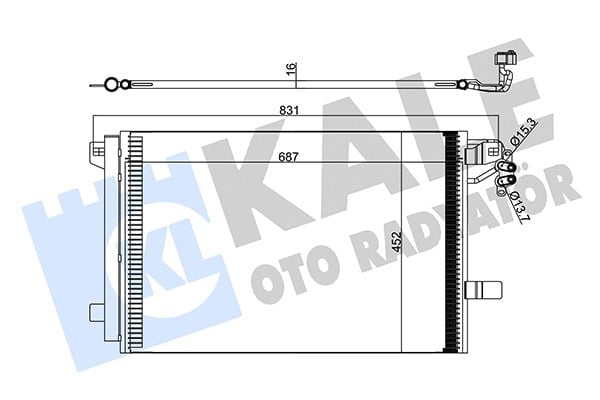 KLİMA RADYATÖRÜ VW MULTİVAN V 2.0 TDI 09-15, TRANSPORTER V 2.0 TDI 09-15 