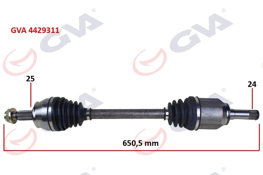 KOMPLE AKS ÖN SOL EGEA 1.3 MJT MT 15- İÇ AKS KAFALI