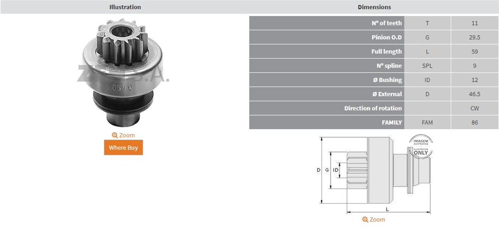 MARŞ DİŞLİSİ 11 DİŞ RENAULT 19 - 21 