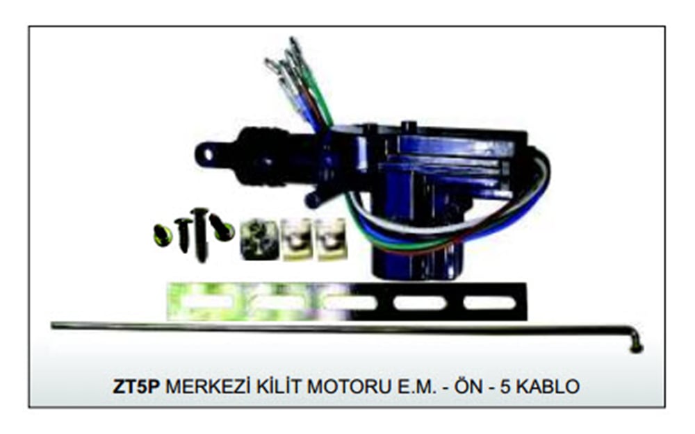 MERKEZI KİLİT MOTORU VALOR ZT5PE.M.-ON-5 KABLO