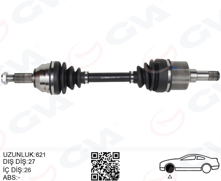 ÖN AKS KOMPLE SOL FORD MONDEO I -II 1.6- 1.8 - 2.0 93>00