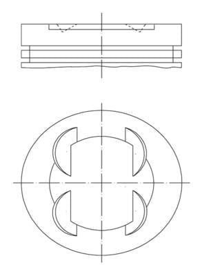 PİSTON SEGMAN STD ASTRA J-CORSA D-E MERIVA B-ADAM-AVEO 1.4 16V A/B14XER-XEL-XFL-XEJ 73.40mm
