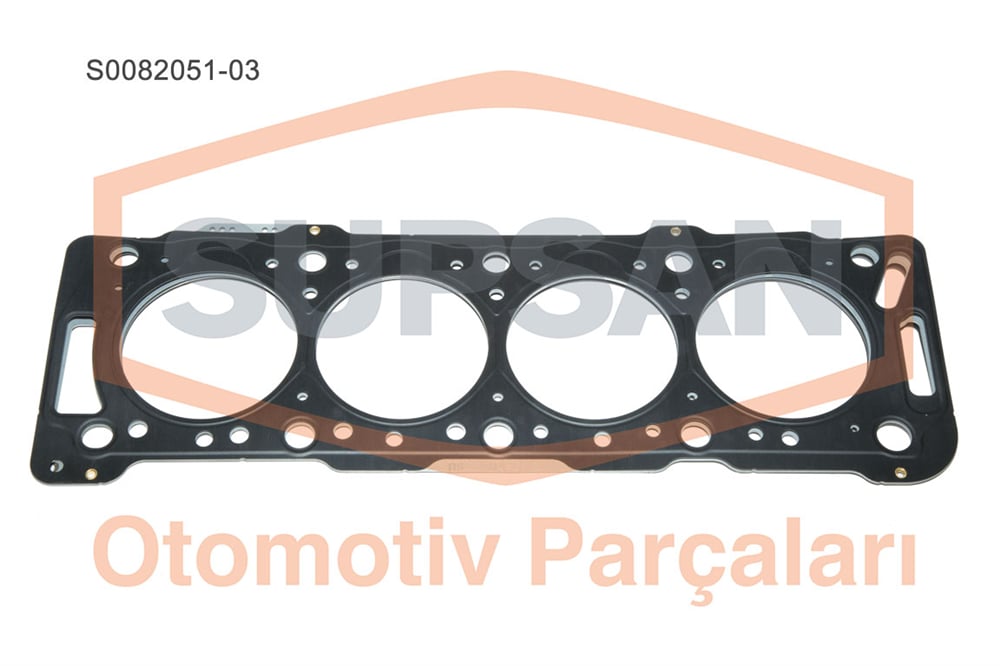 SİLİNDİR KAPAK CONTASI 3 ÇENTİK-ÇOK KATMANLI ÇELİK PEUGEOT PARTNER, CITROEN BERLINGO ENG. DW8 