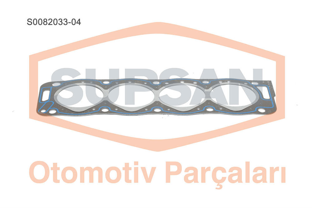 SİLİNDİR KAPAK CONTASI 4 ÇENTİK-SACLI ÖZEL KLİNGRİT PEUGEOT PARTNER, CITROEN BERLINGO, BOXER DİZEL 1.9 ENG. XUD7/XUD9/9A 