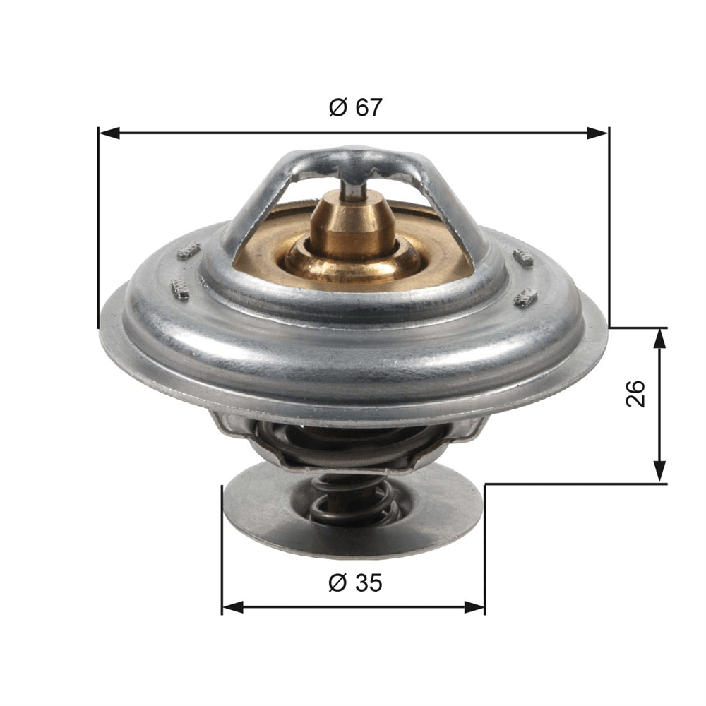 TERMOSTAT 87C AUDI, VOLKSWAGEN, BENTLEY 