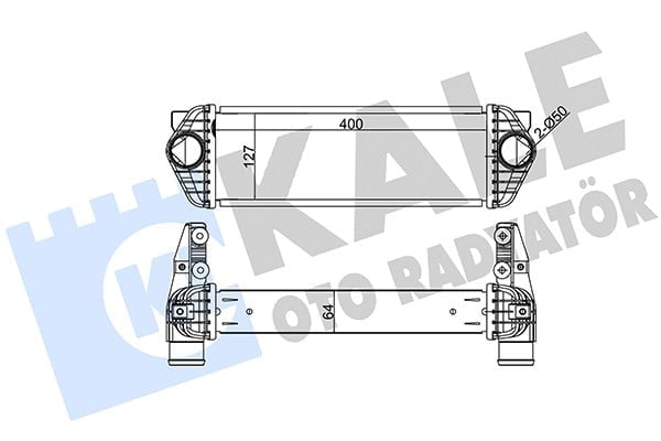 TURBO RADYATÖRÜ (INTERCOOLER) FORD TRANSIT CONNECT 1.8 TDCI 06-12 
