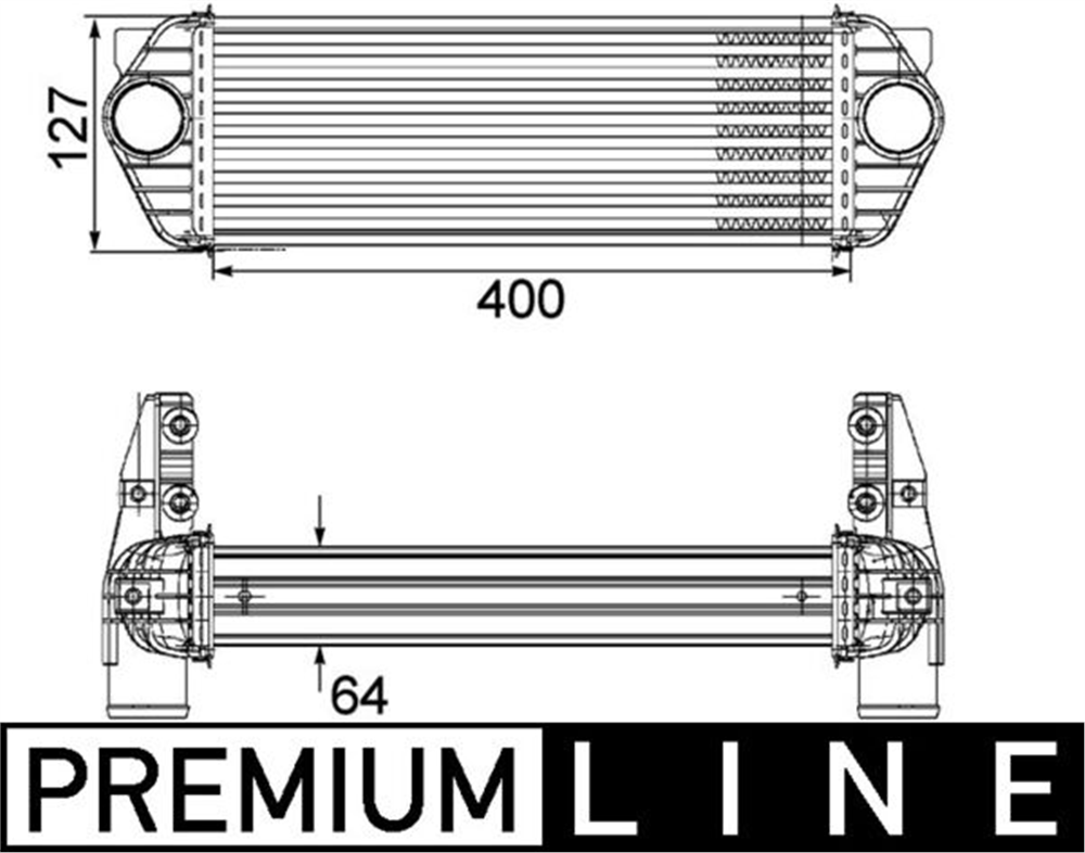 TURBO RADYATÖRÜ (INTERCOOLER) FORD TRANSIT CONNECT 1.8 TDCI 02-13 