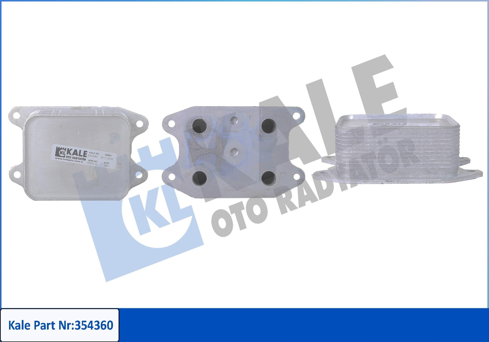 YAĞ SOĞUTUCU SOĞUTUCU AUDI A1, A3, A4, Q2, Q3, SEAT ALHAMBRA, ATECA, IBIZA IV, V, LEON, LEON SC, LEON ST, TOLEDO IV, SKODA FABIA III, KAROQ, KODIAQ, OCTAVIA III, RAPID, SUPERB III, YETI, VOLKSWAGEN ARTEON, BEETLE, CADDY IV, CADDY ALLTRACK, GOLF VI, V