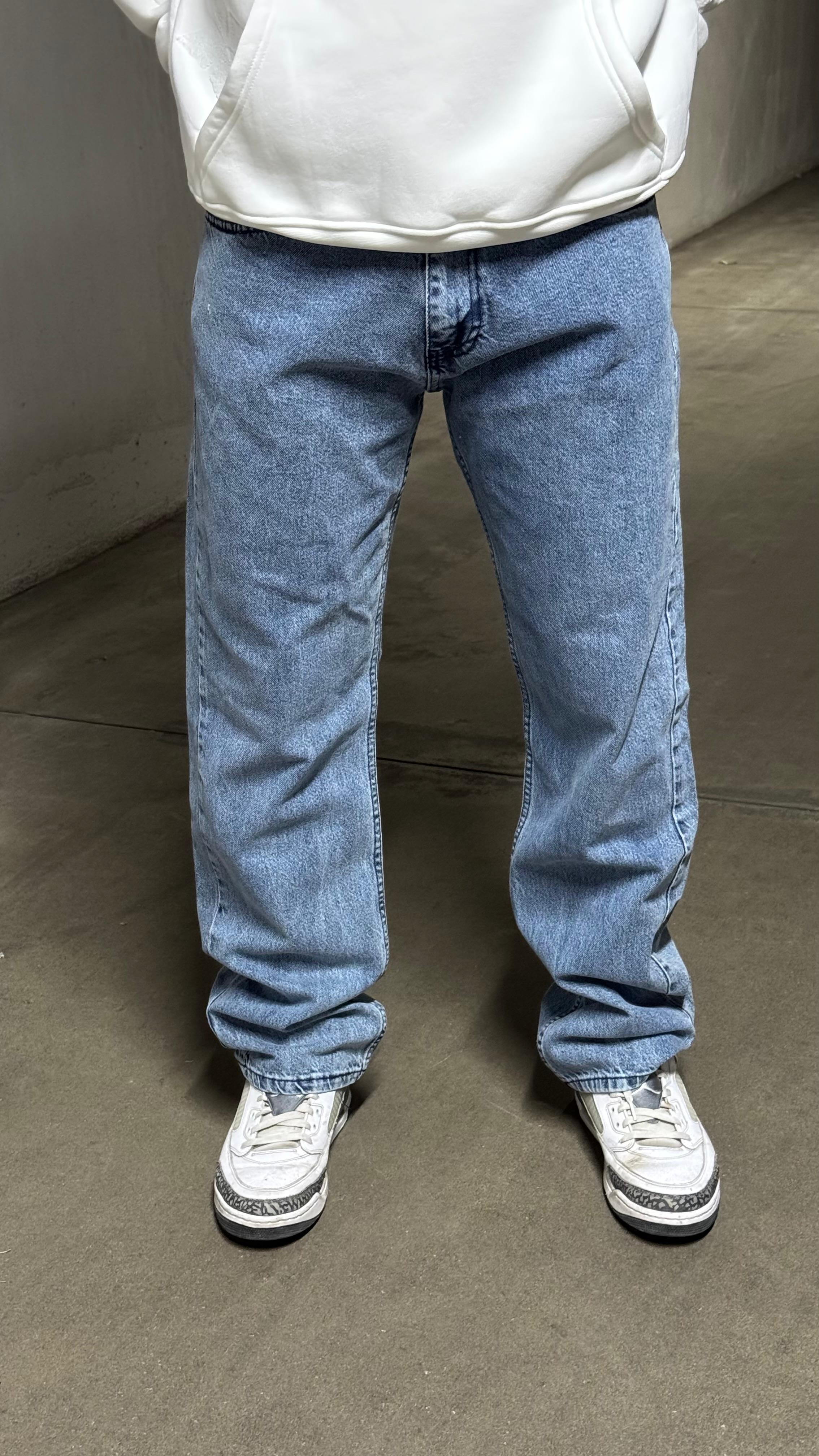 Loose Fit Düz Paça Jean