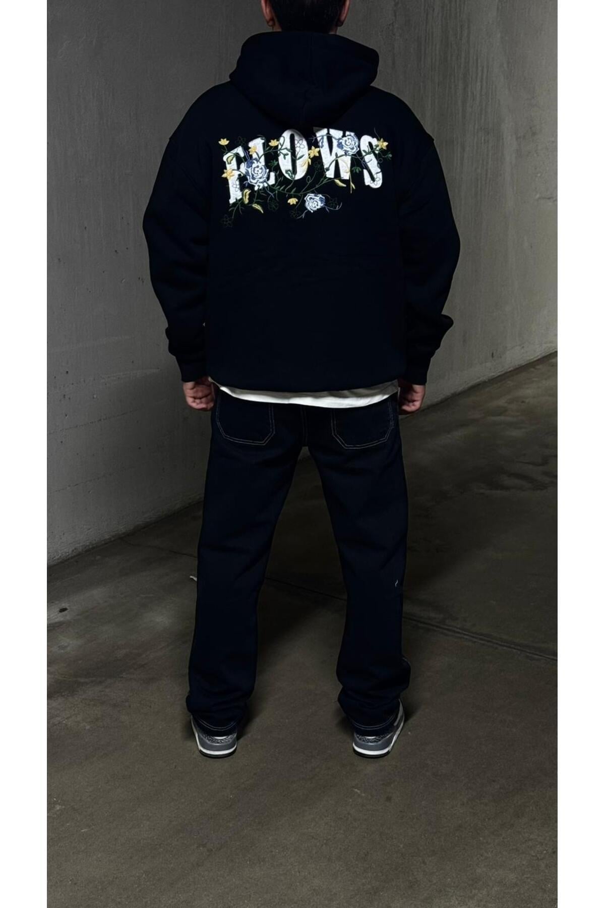 Nakışlı Oversize Hoddie