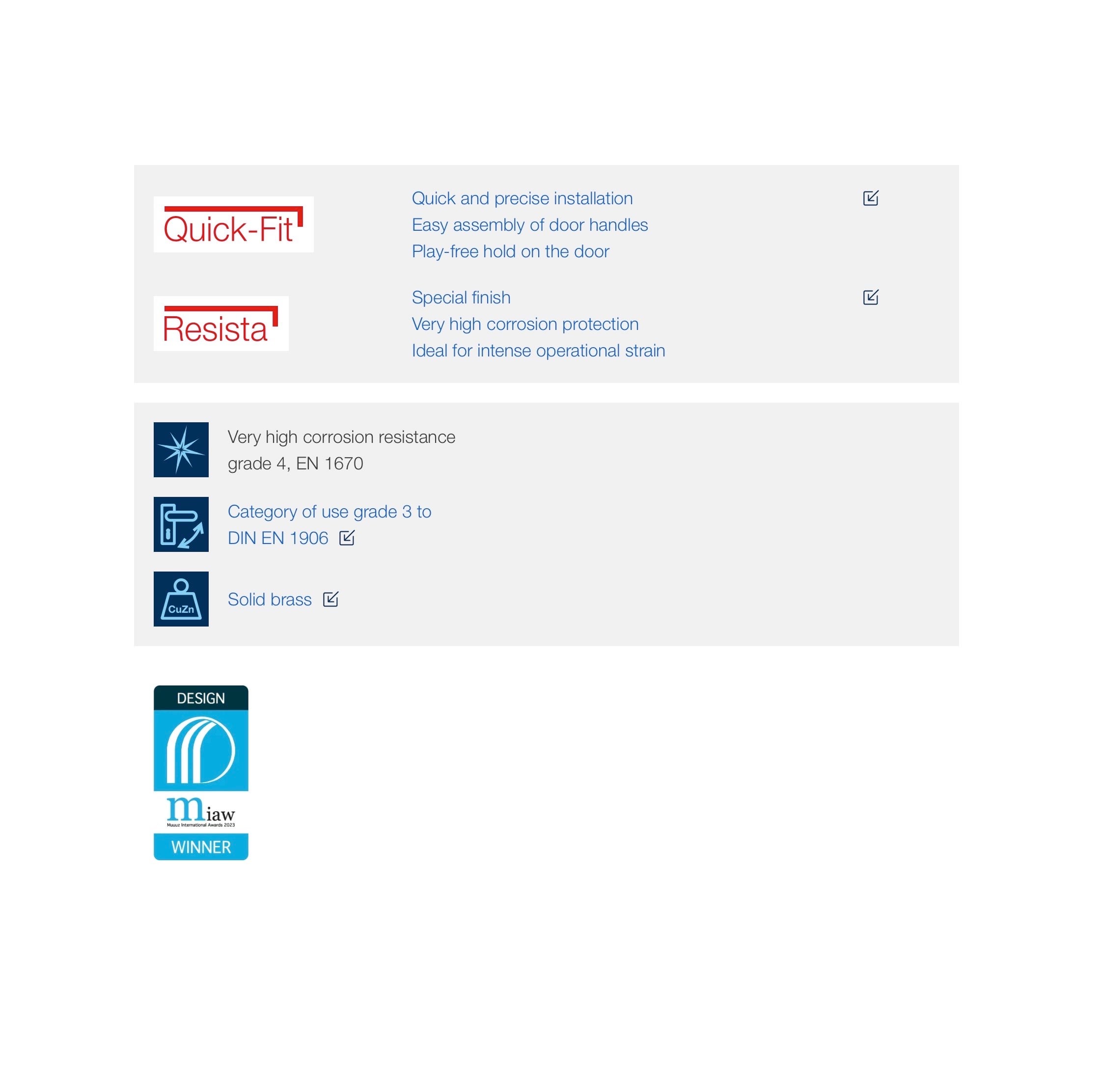 Hoppe Canberra Kapı Kolu Seti Barelli Tipi Bakır Renkli