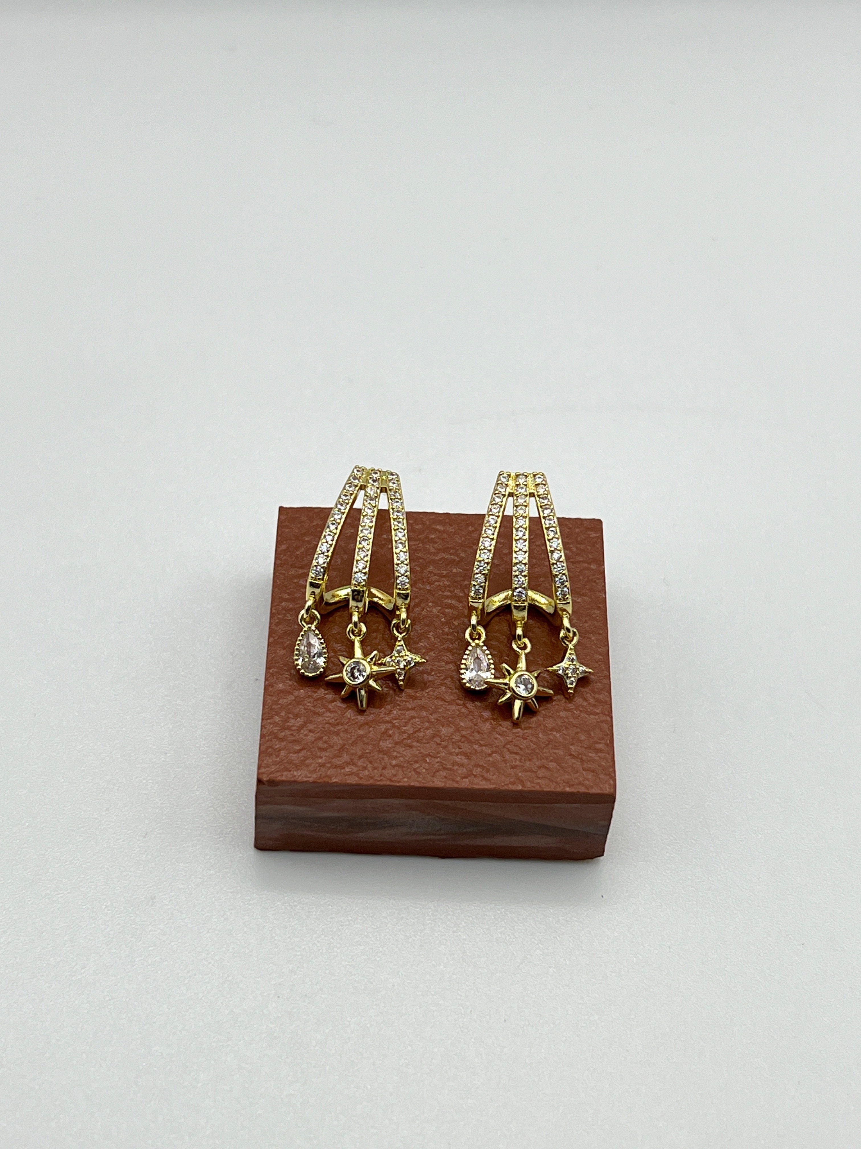 14K gold Çoklu Görünümlü Küpe