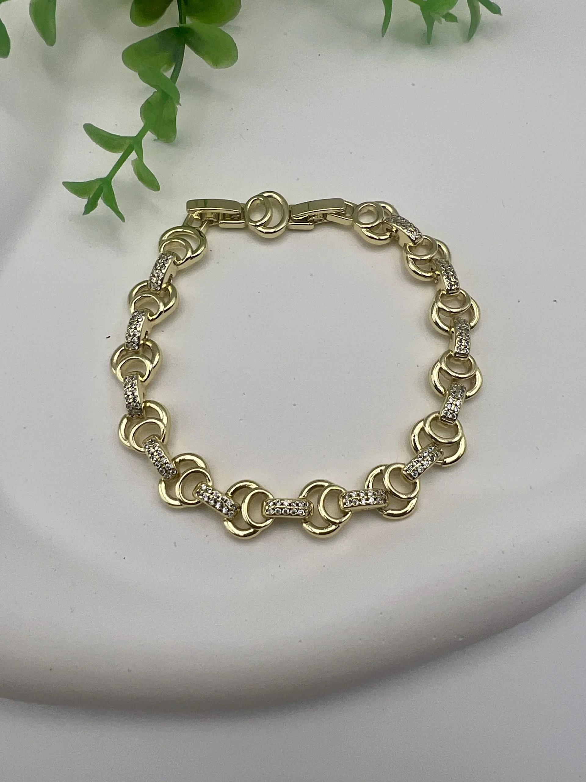 14K Gold Vip Bileklik 17+2cm