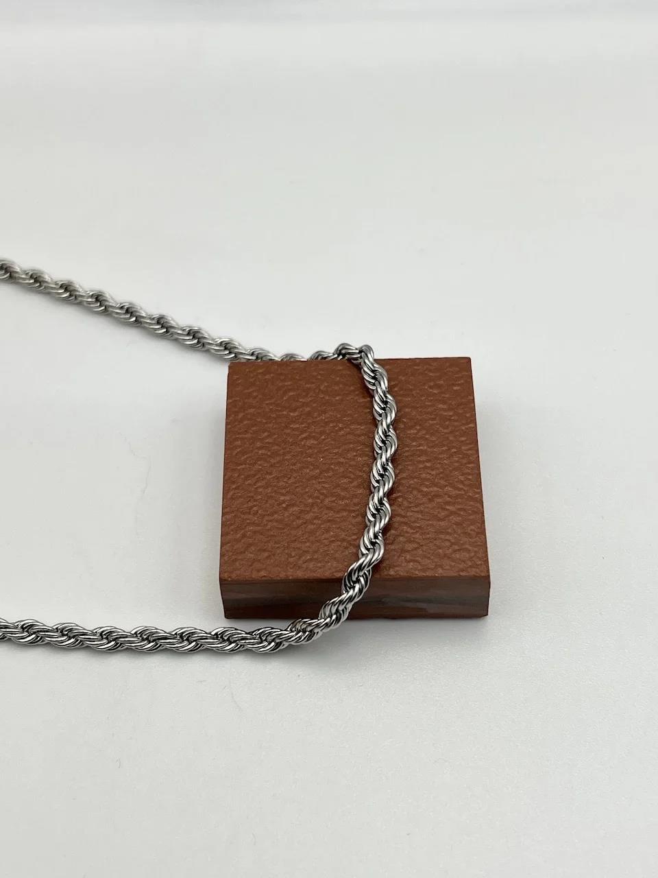 4mm Çelik Burgu Zincir 60+5cm