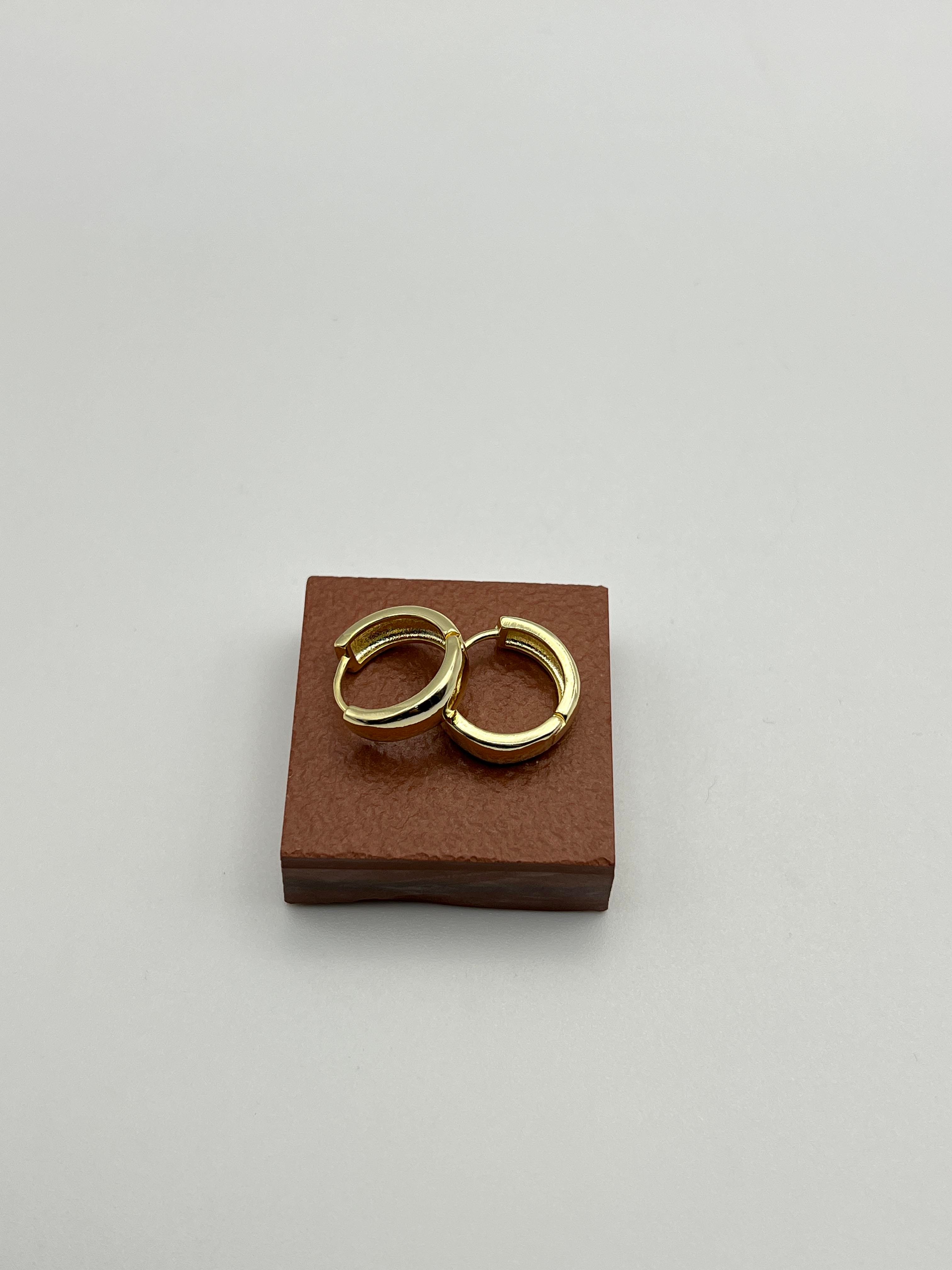 Basic Küpe 14k Gold 18mm