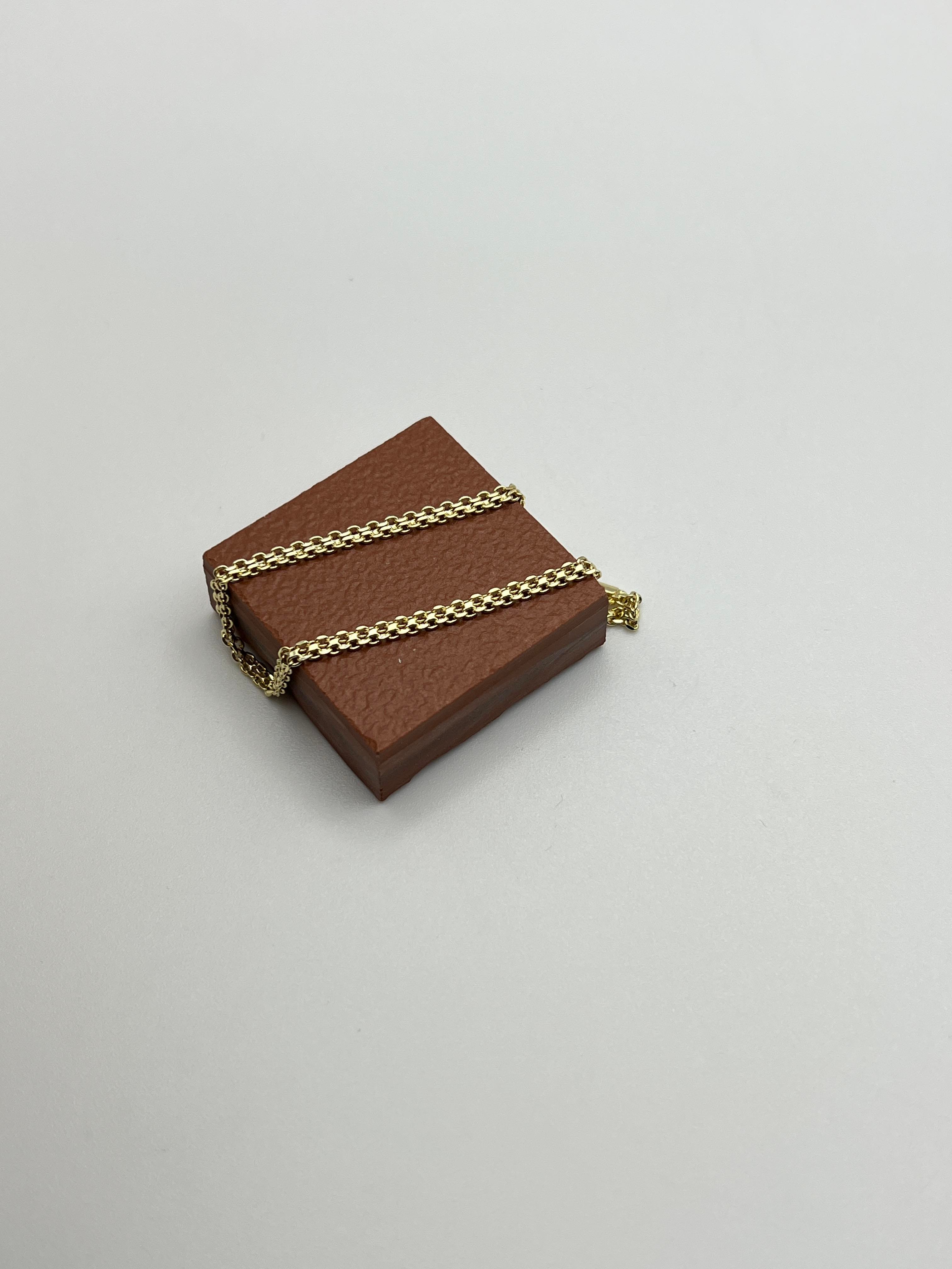 CM 14K Gold 3mm Hasır Bileklik 19cm