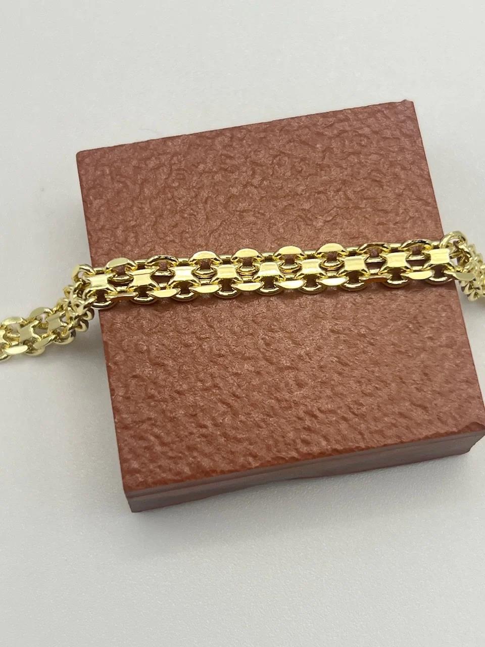 İnce Hasır Bileklik 14K Gold 19cm