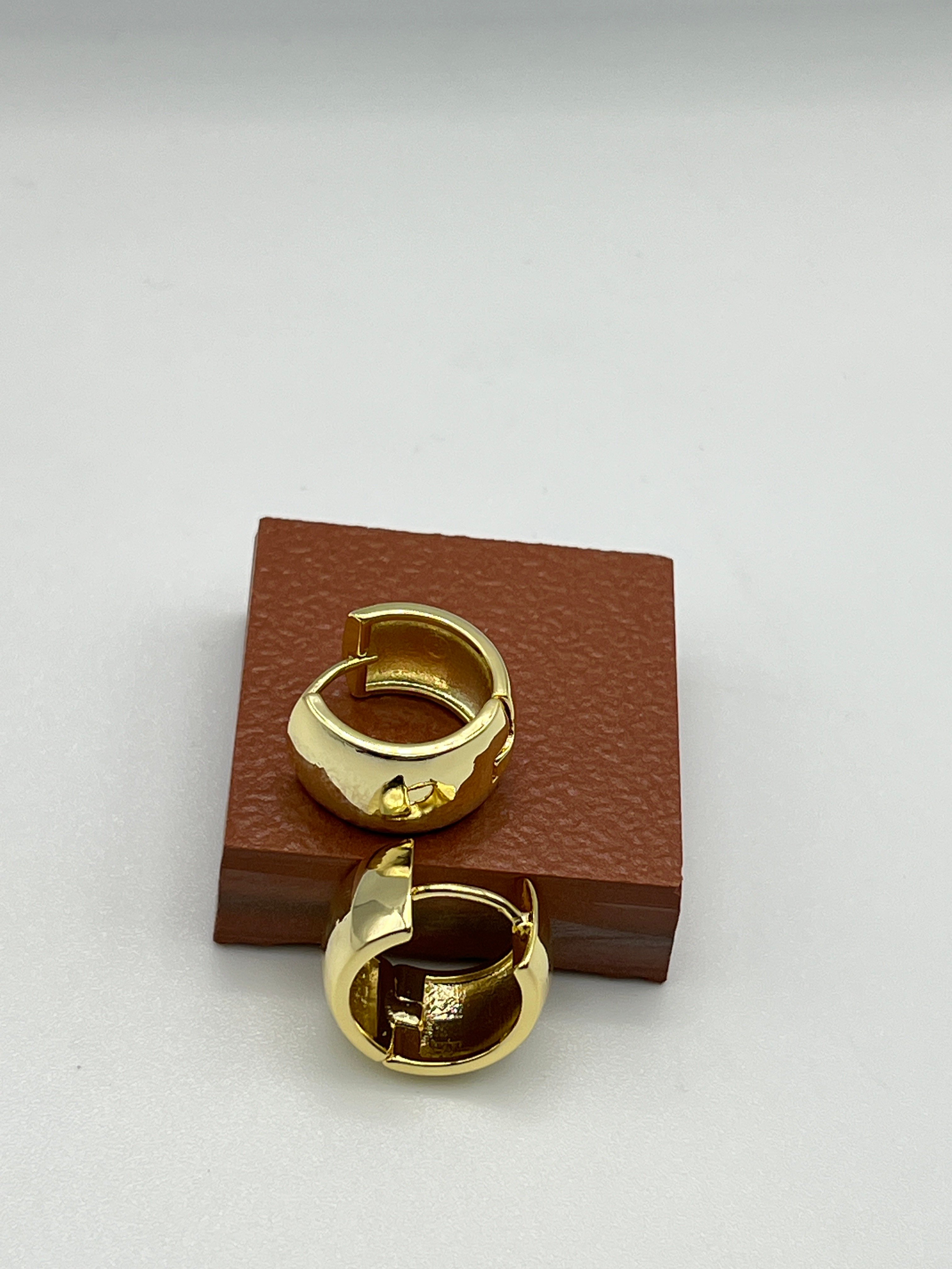 Kalın Halka Küpe (gold)