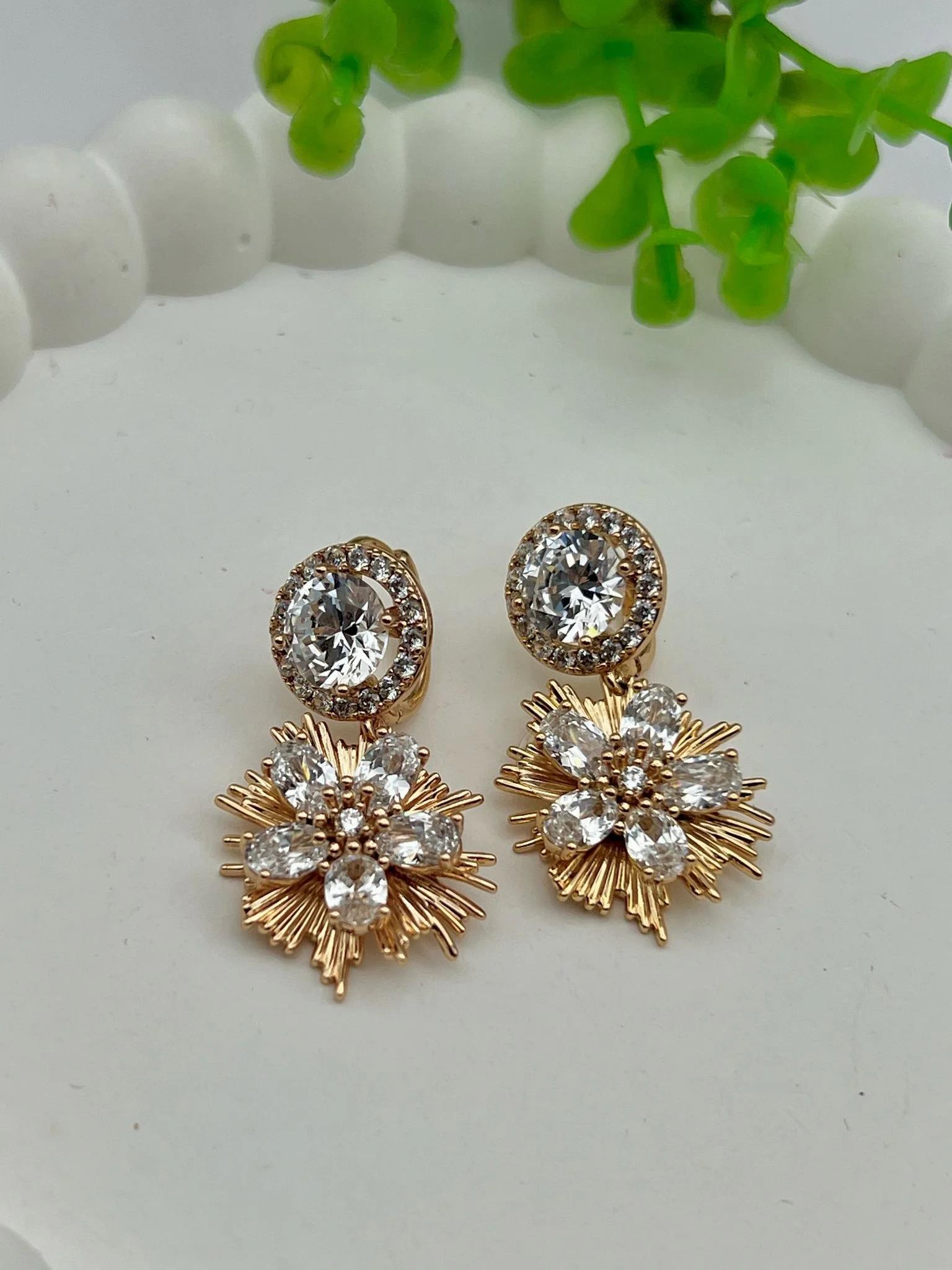 Swarovski Taşlı Xuping Küpe