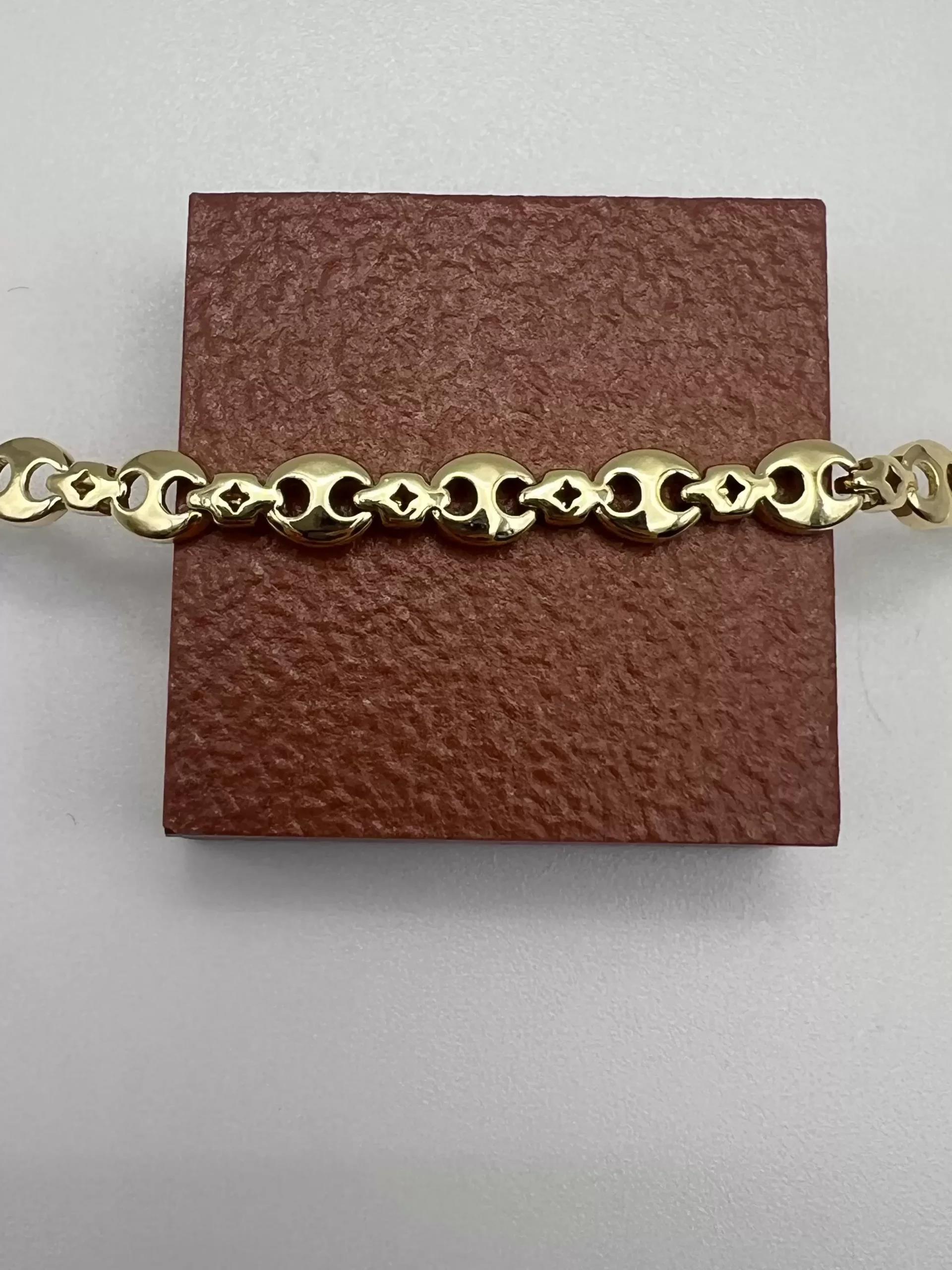 Xuping 14K Düğme Model Vip Bileklik 17+2cm