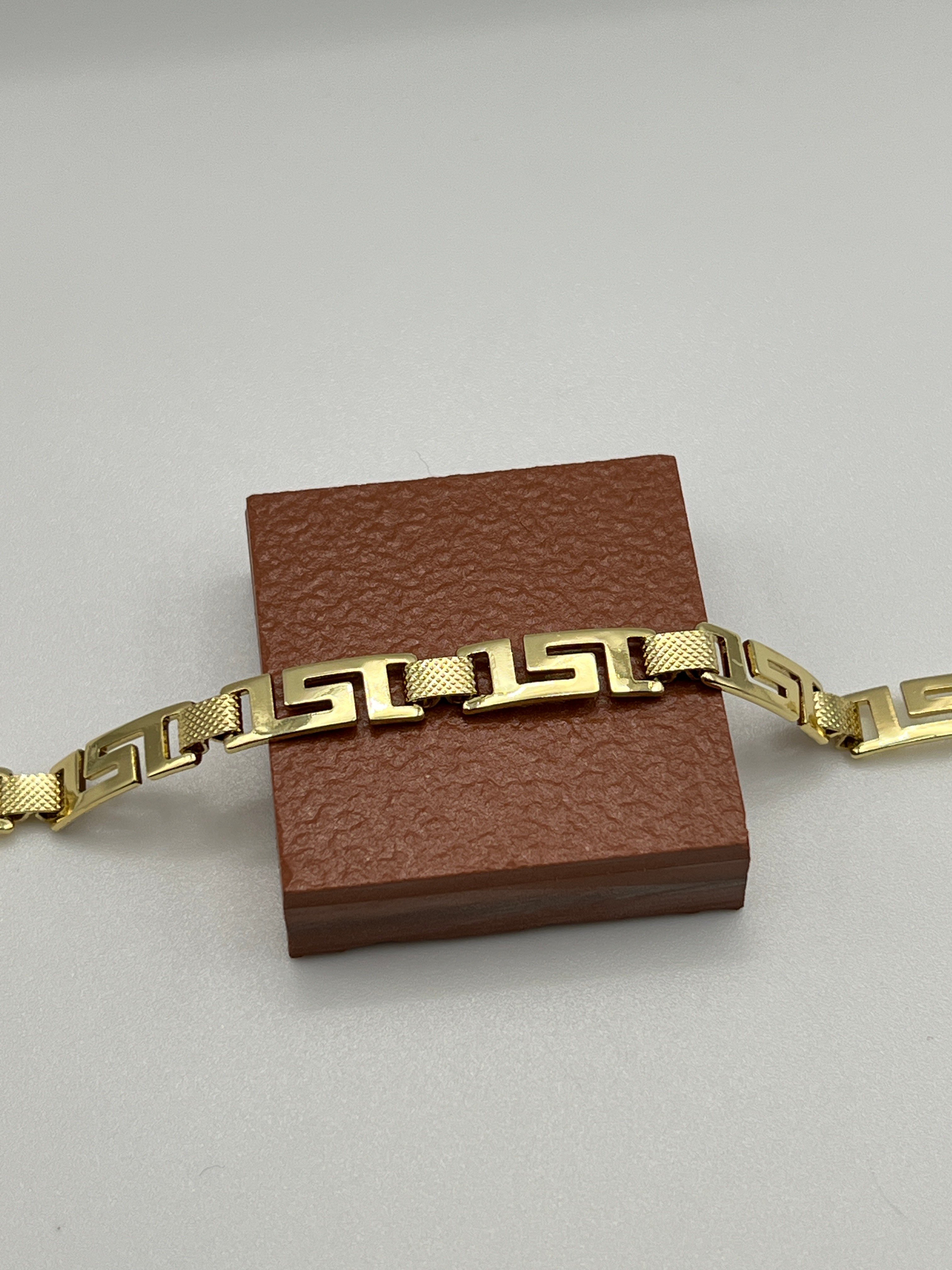 Xuping 14K Gold Plaka Bileklik 