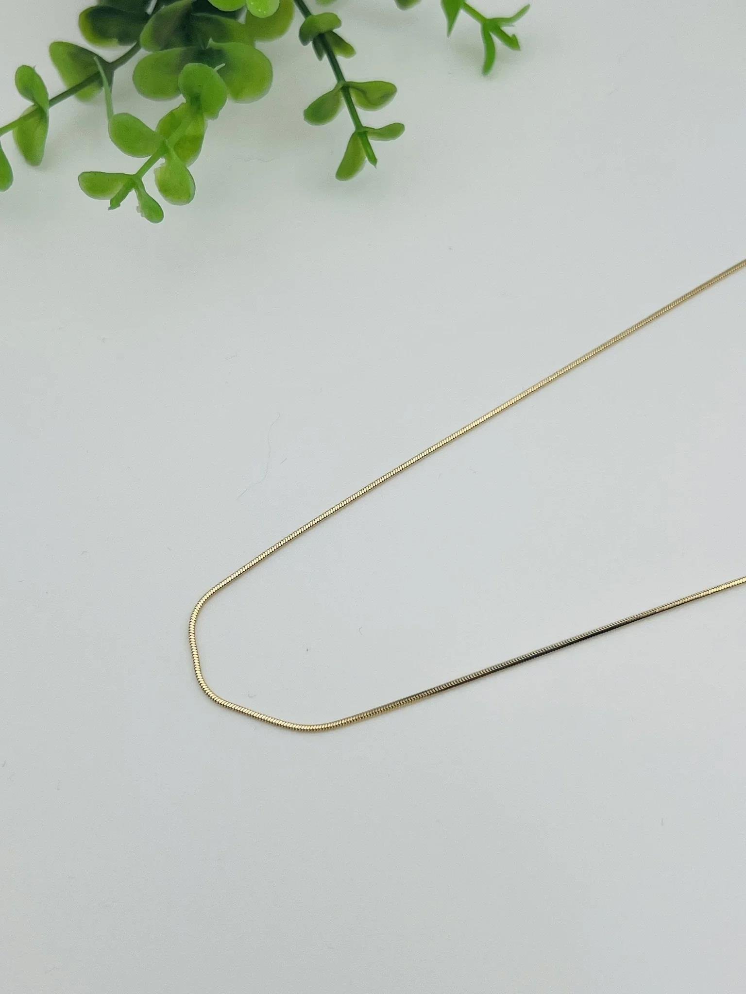 Xuping İnce Yuvarlak Zincir Kolye (45cm)