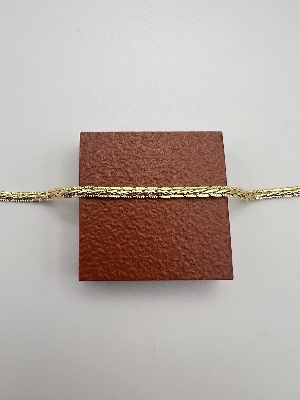 Xuping Örgü Bileklik 14k Gold 19.5cm