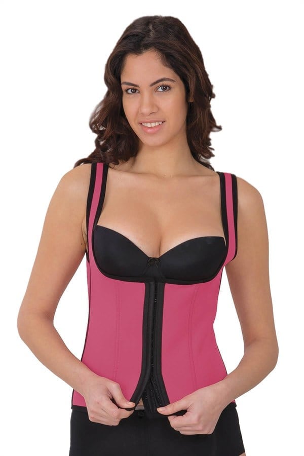 Arias Closet Gül Kurusu MI 9173 Terletici Agraflı Göğsü Açık Atlet Korse