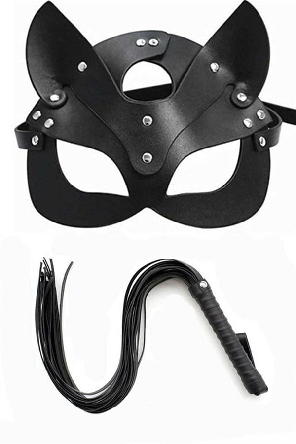 Arias Closet Kırbaç Maske Deri İkili Takım