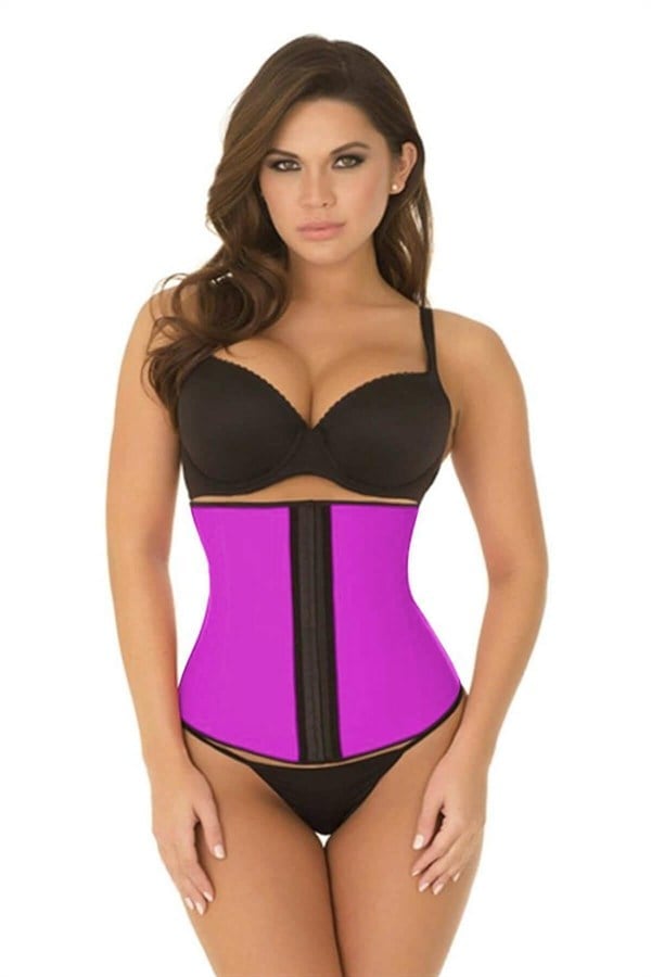 Arias Closet Mürdüm MI 9161 Terletici Agraflı Bel Korse