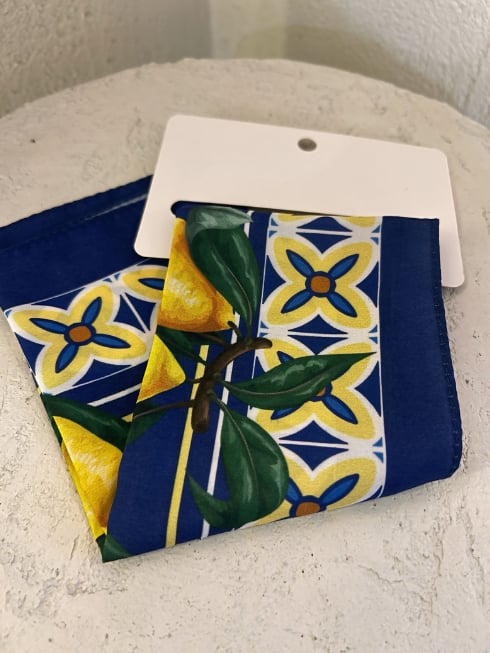 Limon Desenli Bandana